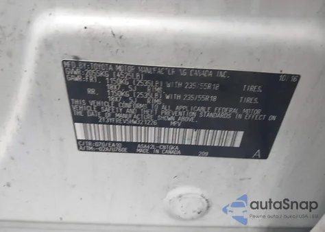 2017 Toyota Rav4 Limited из США, поврежденный, VIN 2T3YFREV5HW321226